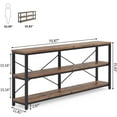 thumbnail image 5 of Sofa Table, 3 Tiers TV Stand 70.8 Inches Console Table Extra Long TV Console with Storage Shelves for Living Room, Entryway, 5 of 6