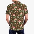 thumbnail image 6 of Wukai Mushrooms and Autumn Men’s Polo Shirts,Quick-Dry Athletic Shirt,Classic Fit Shirts-X-Large, 6 of 8