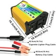 thumbnail image 2 of Mistaha Peaks Power 3000W Modified Sine Wave Inverter High Frequency Power Inverter DC 12V to, 2 of 6