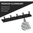 thumbnail image 5 of Coat Hooks with 5 Folding Hooks,Modern Coat Racks Wall Mounted,Space-Saving Coat Hanger for Entryway,Bedroom,Door(Black  ), 5 of 16