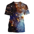 thumbnail image 5 of Penkiiy Casual Men's Sky Print T Shirt Tee Graphic Tee Outdoor Daily Vacation Short Sleeve Crew Neck Shirt Spring Fall Clothing Apparel 3XL Multicolor, 5 of 6