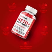 LifeTime Keto ACV Gummies, Apple Cider Vinegar, Max Strength, 2 Month Supply Dietary Supplement, Made in USA