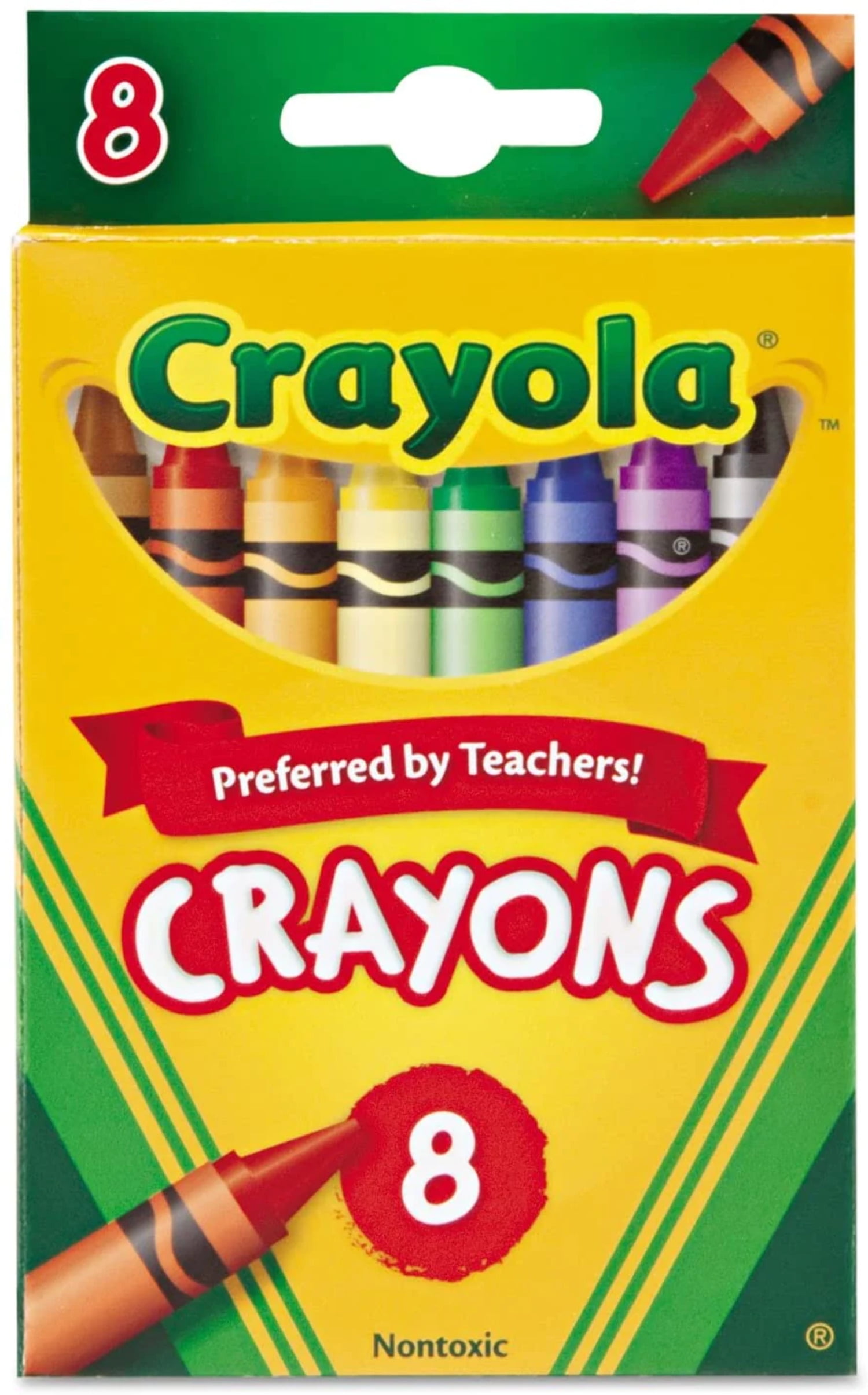 Crayola Classic Crayons, Back to School Supplies for Kids, 8 Ct, Art  Supplies 