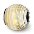thumbnail image 1 of 925 Sterling Silver Charm For Bracelet Gold Plated Bead, 1 of 7