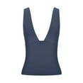 thumbnail image 7 of Wycnly Summer Saving Tank Top for Women Gym Tops for Women Going out Deep V Neck Slim Fit Tunic Tops Cute Solid Sleeveless Top Ladies Sleeveless Shirt, 7 of 7