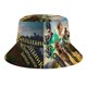 thumbnail image 5 of El Mago de la Ciudad Esmeralda Sombrero bucket para adultos, gorra de protección solar, sombrero de pescador plegable para viajes al aire libre, pesca y actividades de verano, 5 of 6