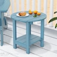 thumbnail image 3 of WINSOON 2-Tier Side Table Adirondack Table End Table with Storage Shelf Baby Blue, 3 of 7