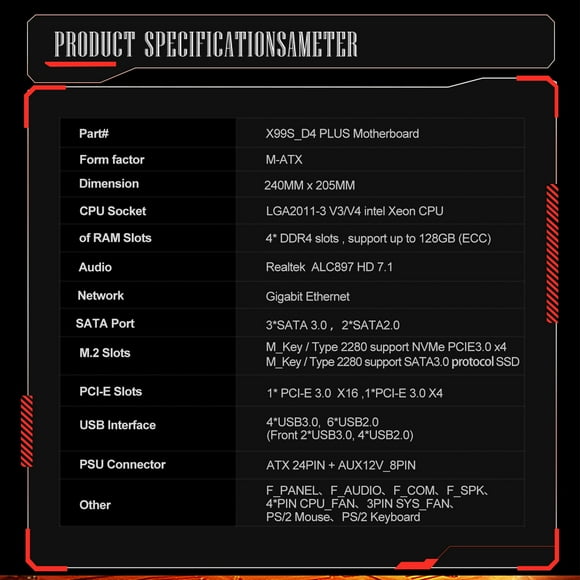 JINGSHA Computer motherboard,4*usb3.0 Wifi M.2 Xeon Matx Pci-e V3/ Xeon Matx Pci-e 3.0 X16 2011-3 V3/ Xeon Office 4*ddr4 Ethernet 3.0 X16 Office M.2 Nvme X16 Office 4*ddr4 Matx Pci-e 3.0