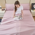 thumbnail image 6 of Bedmoon Soft Microfiber Adult Bed Sheet Set with Deep Pocket,3 Piece Twin Sheet Set,Pink, 6 of 7
