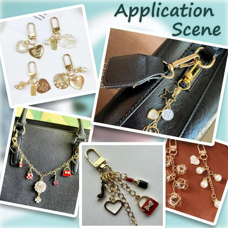 1 Box 50Pcs U Clasp Keychain Gold Swivel Clip Bulk Metal Alloy