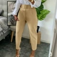 thumbnail image 5 of Dxzfnsa Women Dress Pants Womens High Waisted Work Slacks Pants Casual Dressy Straight Leg Pants Solid Color Belt Waist 2026 Summer Trousers, 5 of 8