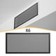 thumbnail image 1 of Cubiertas de ventilación de piso, malla decorativa para ventilación de aire para rueda hidráulica de pared en interiores 6 piezas, 1 of 8