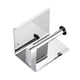 thumbnail image 4 of Soporte adhesivo para papel higiénico con estante, Soporte para papel higiénico montado en la pared, Se adapta a Mega Roll, Dispensador de rollos de papel higiénico de acero inoxidable, 4 of 5