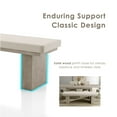 thumbnail image 6 of Furniture of America Foome Modern Farmhouse Upholstered Solid Wood Bench, Natural, 6 of 12