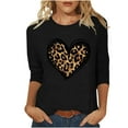 thumbnail image 2 of ALLLIST 3/4 Sleeve Tops for Women Summer Crew Neck T-Shirts Graphic Black Trendy Shirts Womens Clothing, 2 of 4