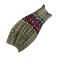 thumbnail image 4 of Vestido de mujer Chaleco estampado floral Vestido de tirantes sin mangas Vestido de playa sin mangas, Verde, M seitruly AP002325-08, 4 of 7
