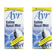 Ayr Saline Non-Medicated Nasal Mist - 1.69 Oz(50 Ml), 2 Pack