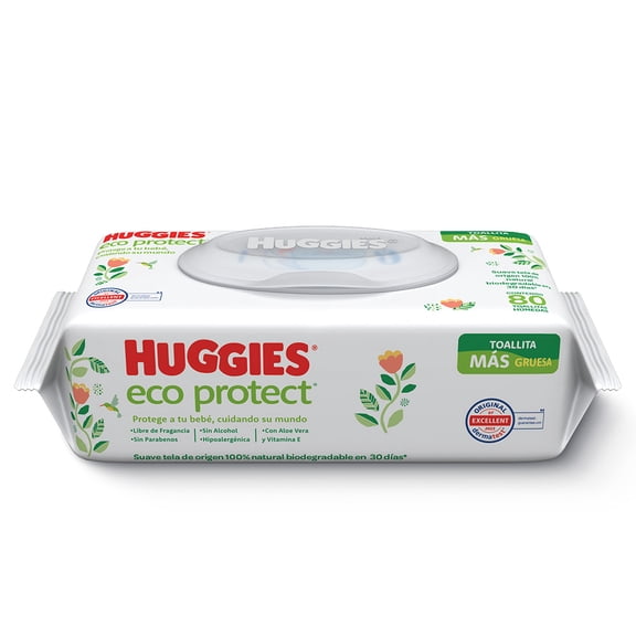 Toallitas húmedas para bebé Huggies Eco Protect 80 Toallitas