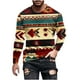 thumbnail image 2 of Blusas y camisas de manga larga con cuello redondo para hombre, blusa informal de moda con estampado de cuello redondo y manga larga, blusa estampada para hombre, blusa de poliéster, 2 of 5