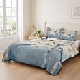 thumbnail image 2 of King Quilt Set 96''x106'', Tree Birds Lightweight Bedspread Coverlet Set with 2 Pillow Shams, Spring Forest Oil Painting Modern Animal Breathable All Season Quilt Bedding for Bedroom/Guest Room, 2 of 9