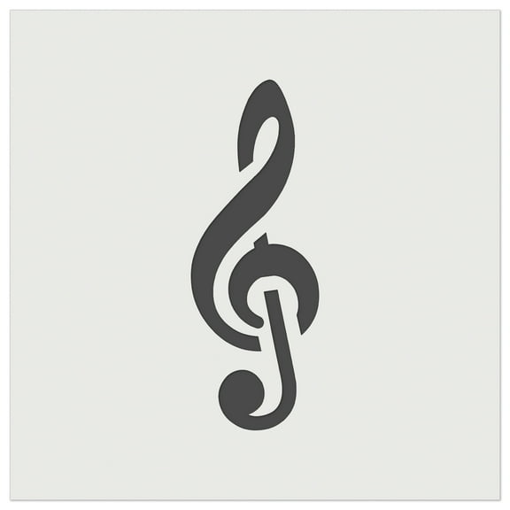 Treble Clef Music DIY Cookie Wall Craft Stencil - 5.5 Inch