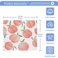 thumbnail image 5 of Coolnut Watercolor Peach Wash Cloth Set of 4, 12 x 12 Inch Cotton Baby Washcloths Highly Absorbent and Soft Feel Fingertip Towels Face Towels for Bathroom, Gym, Spa Washcloth Gift, 5 of 7