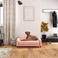 thumbnail image 3 of Ollie & Hutch Pin Tufted Pet Sofa, Large Size Bed for Dog or Cat, Pink Velvet, 3 of 17