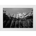 thumbnail image 3 of Lee Peterson 4x24 White Modern Wood Framed Wall Art Titled - Pier Pilings I, 3 of 5