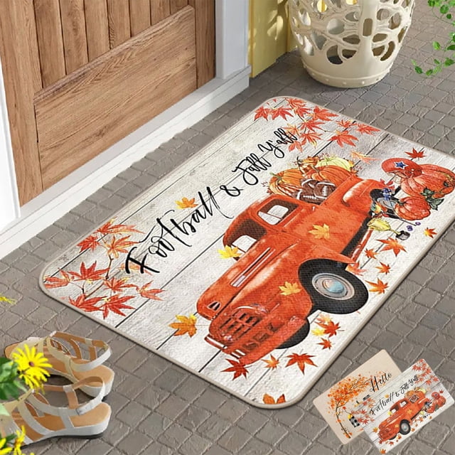 Felpudo de Otoño para La Entrada Del Hogar, Felpudo de Acción de Gracias, Felpudo Decorativo para Fiestas