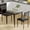 Black, variant on Bingirl 2-Person Dining Table Set, 3-Piece Dining Table and Chairs Set with Spiral Table Legs for Small Kitchens and Apartments