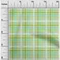 thumbnail image 1 of oneOone Cotton Flex Mint Fabric Madras Check Craft Projects Decor Fabric Printed By The Yard 40 Inch Wide, 1 of 4