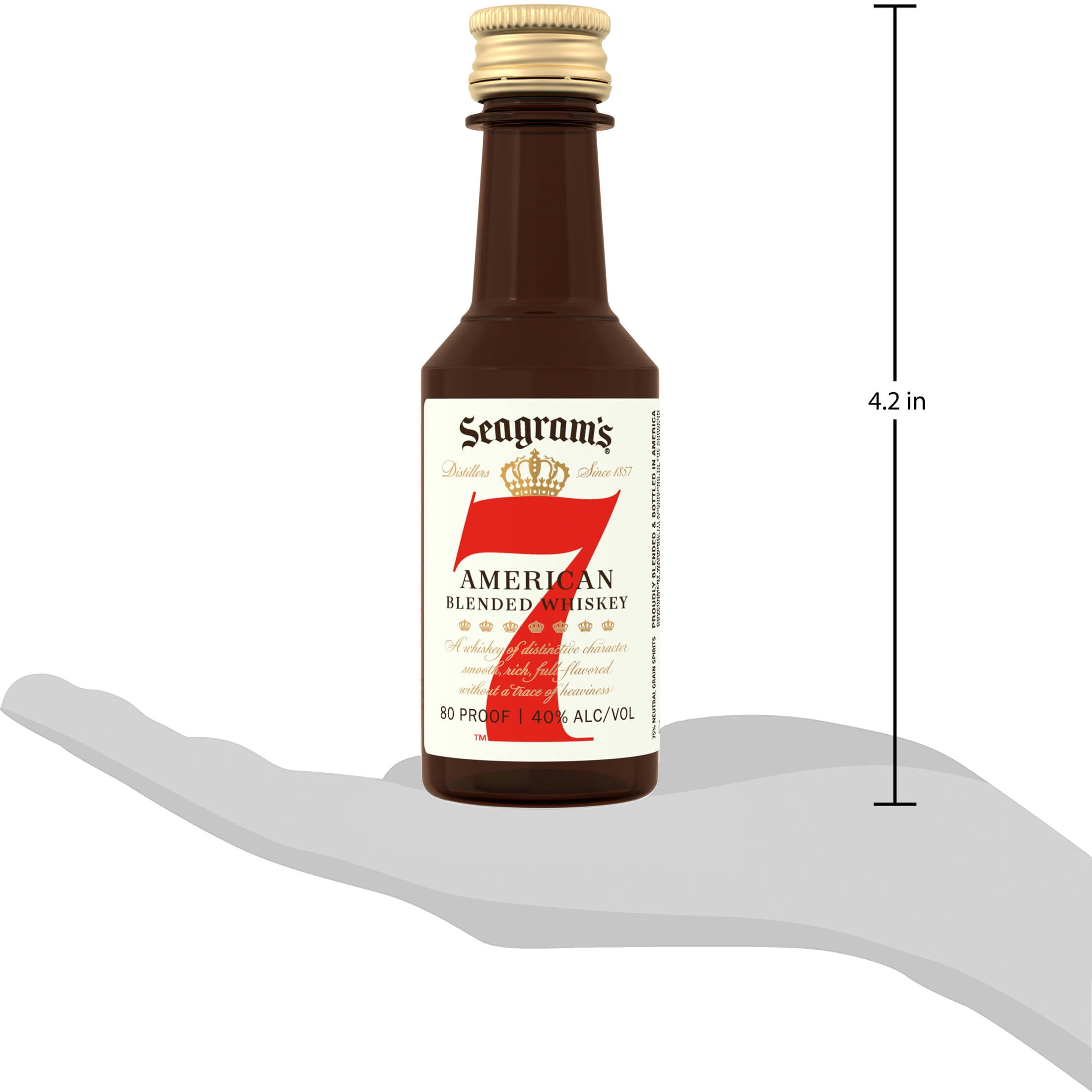 Seagram's 7 Crown American Blended Whiskey, 50 mL