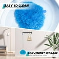 thumbnail image 4 of CCWADH Ceiling Fan Cleaner Duster, Reusable Microfiber Duster with Extension Pole, Max 55" Fan Blade Cleaner, Removable Dusters for Cleaning Walls Bookshelves Door Window Top, Blue, 4 of 8