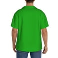 thumbnail image 3 of Fotbe Green Camisa Estampada de Manga Corta para Hombre, Casual de Verano, Estilo Playero, Sin Arrugas-Large, 3 of 5
