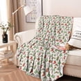 thumbnail image 2 of Green and Red Christmas Pattern Round Blanket,Comfortable Soft Flannel Throw Blanket,All Season,Warm Lightweight Blankets for Sofa Bed Couch Living Room Chair 47"x47", 2 of 5