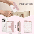 thumbnail image 2 of Women Cute Floral RFID Wallet – Small Bifold Purse with Zipper Coin Pocket, 6 Card Slots & ID Window | Compact Credit Card Holder with Wrist Strap, Stylish Flower-Printed Daily Travel Purse (Pink), 2 of 6
