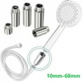 thumbnail image 2 of 10-60mm Shower Head Extension Pipe Stainless Steel Bathroom Shower Extension For Bathroom Home Hardware Accessories, 2 of 10