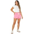 thumbnail image 2 of Celebrity Pink Women's Tie Front Fleece Shorts, Sizes XS-4X, 2 of 6