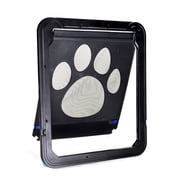 Lockable Pet Screen Door with Magnetic Locking Plastic Door for Dog Cat