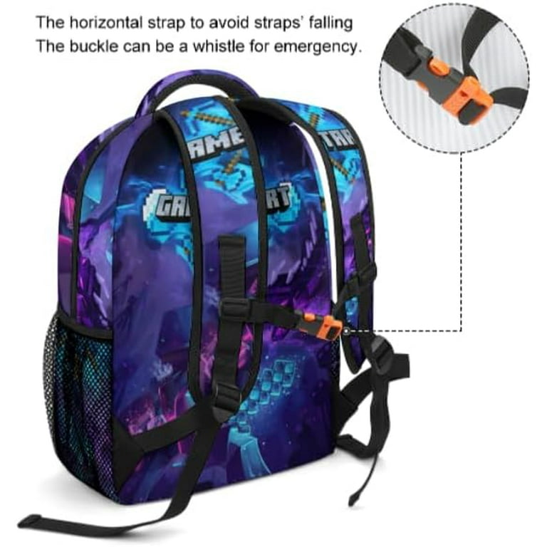 Blue minecraft backpack sales