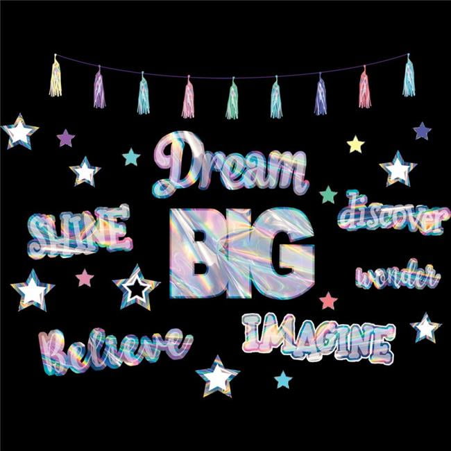 Photo 1 of Teacher Created Resources TCR8737 Iridescent Dream Big Bulletin Board Display