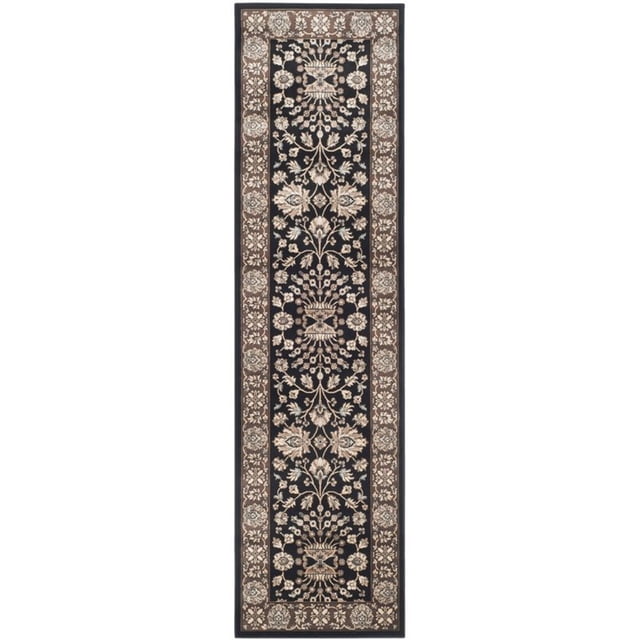 Safavieh Persian Garden 6'7" X 9'2" Power Loomed Rug in Black and Red