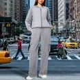 thumbnail image 5 of LEKODE Jogger Sets for Women 2 Piece Thermal Hoodies for Women Baggy Hoodie Long Sleeve Casual Tops for Women Fall Sweater Sets for Women Cute Tops for Women Womens Top Long Sleeve Light Ash XL, 5 of 6