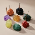 thumbnail image 5 of Xiao Hua Quemador de incienso de piedra cruda de cristal rosa natural, 2 piezas, base de quemador de incienso de piedra expandida de cristal natural pulido para base de quemador de incienso de Buda., 5 of 5