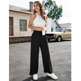 thumbnail image 5 of Yesfashion 2025 Women Sports  Pants High Waist Casual Wide Leg Long Lounge Pull On Trousers with Pocket, 5 of 9