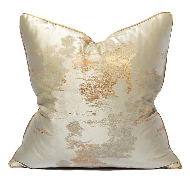 Taian 1 pieza moderna simple luz lujo cojín Hotel Homestay almohada lujo oro funda de cojín