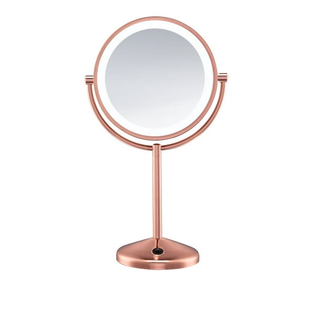 Reflections Double Sided Mirror 1x 10x Magnification Rose Gold Walmart Com