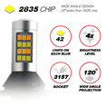 thumbnail image 4 of 2x Error Free 3157 Type-1 Switchback White-Amber Front Turn Signal LED Bulbs, 4 of 9