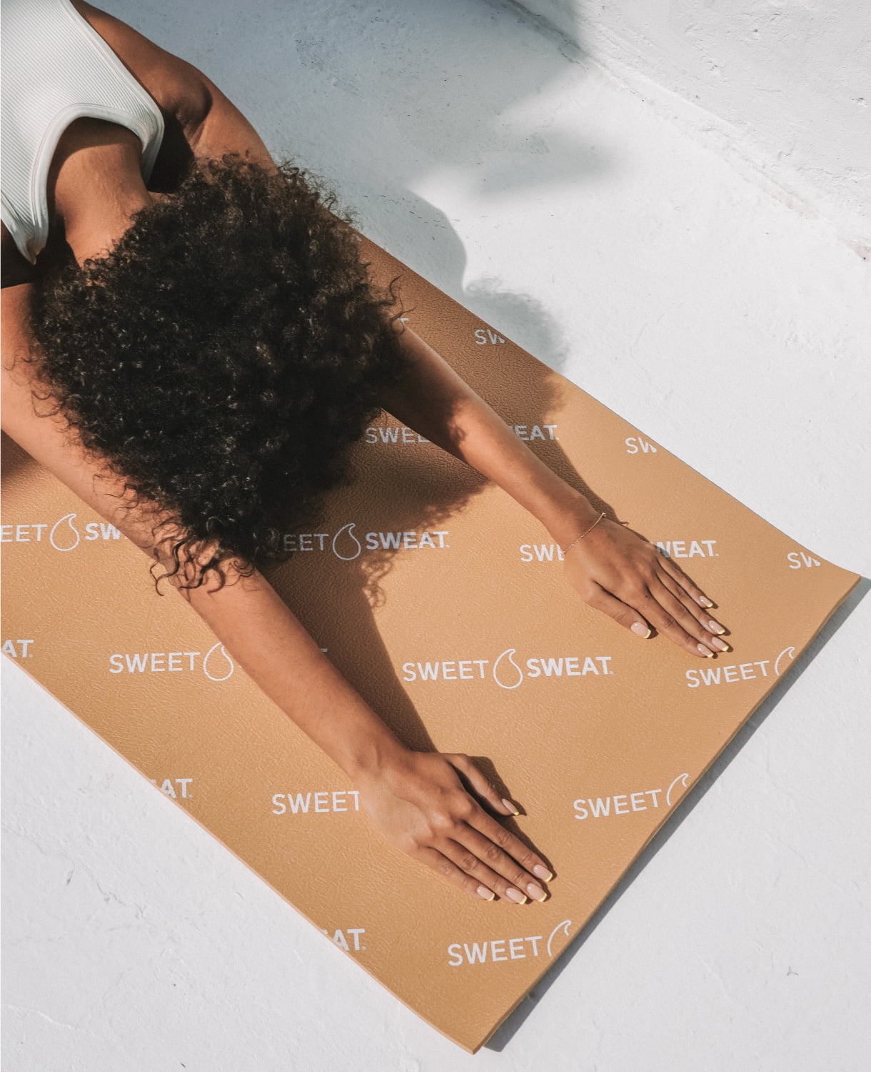 Sweet Sweat Yoga Mat - Dual Sided W/ Strap, Tan