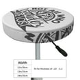 thumbnail image 4 of Naloa Not All Who Wander Are Lost2 Round Bar Stool Cushion Cover 12-14 inch, Fits Kitchen, Office, Restaurant Chairs - 12 inch, 4 of 7